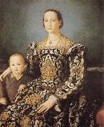 Agnolo Bronzino Eleonora of Toledo and her Son Giovanni Spain oil painting artist